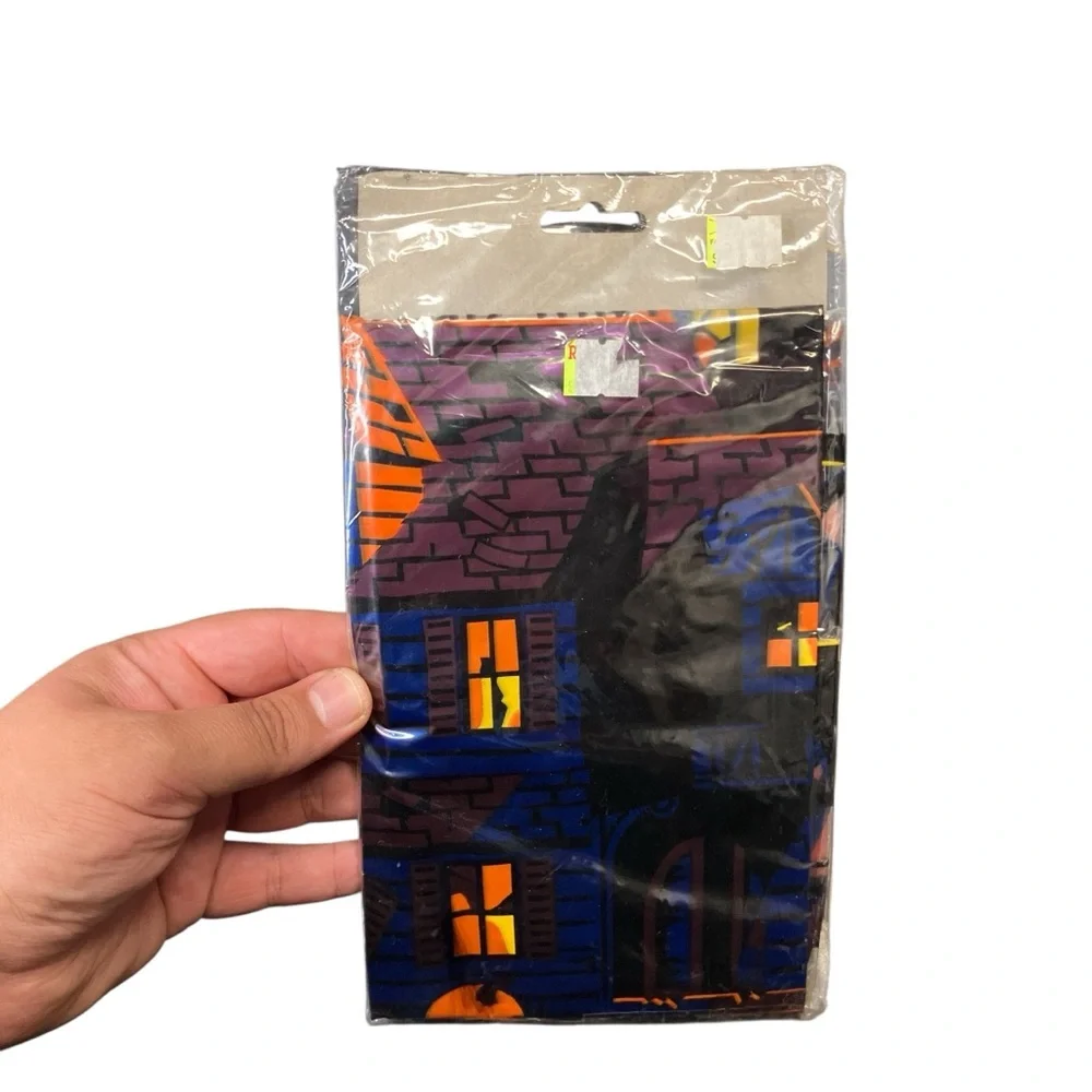 Vintage 90s Y2K Amscan Haunted House Window Cover‎ Halloween 33